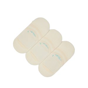 Classic No Show Socks Natural 3 Pack