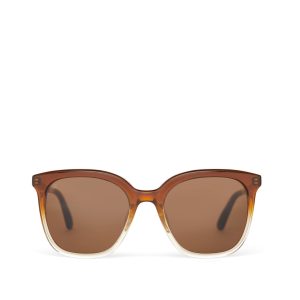Charmaine Cappuccino Champagne Fade Handcrafted Sunglasses