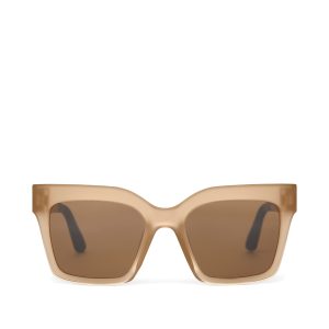 Adelaide Oatmilk Crystal Fade Traveler Sunglasses