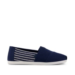 Mens Alpargata Classic Navy Stripes